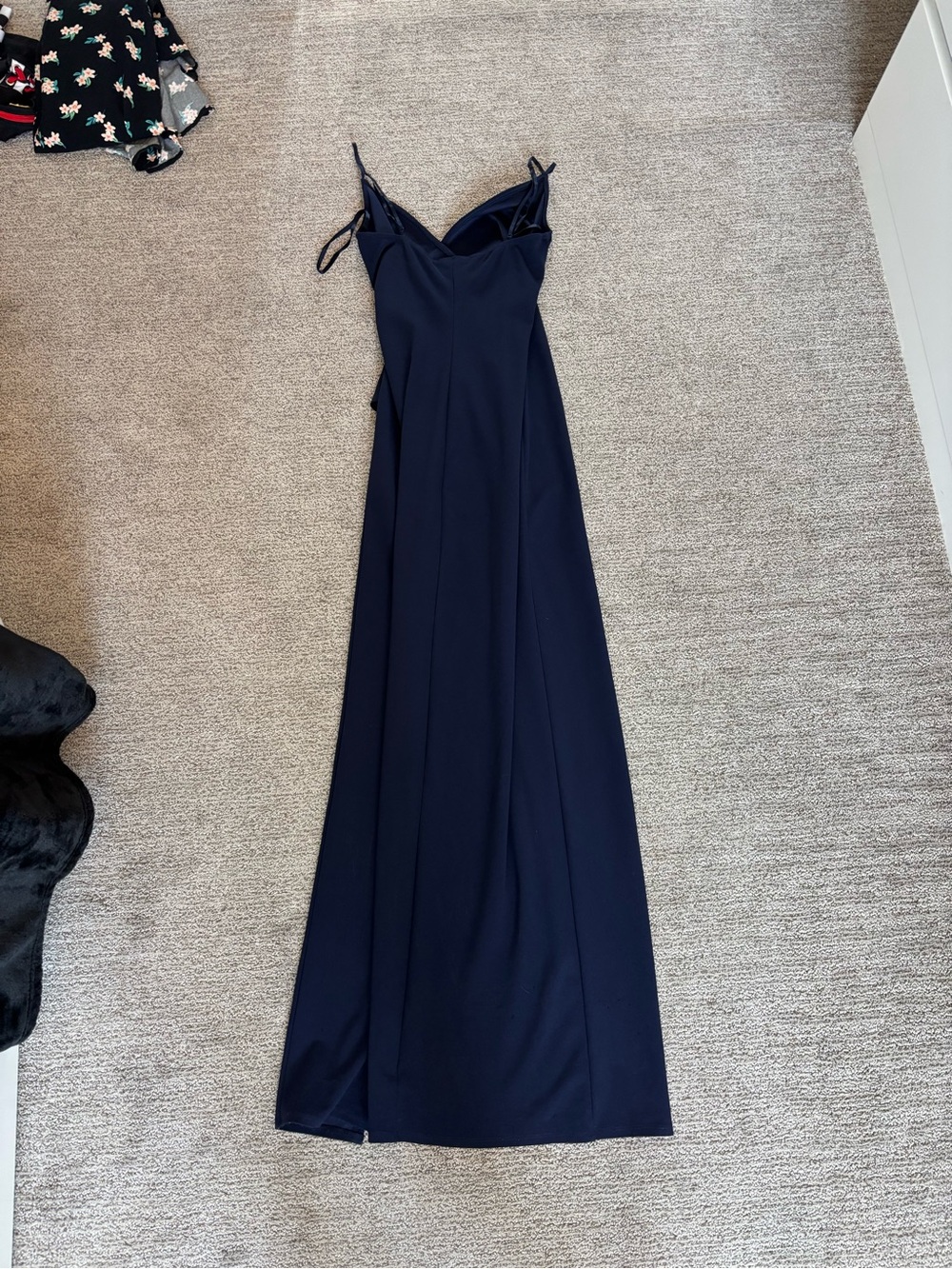 Windsor Midnight Navy Spaghetti-Strap Maxi Dress - Picture 4 of 6